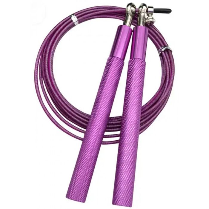 Скакалка SPORTEX скоростная, алюминий 3,0 м. (фиолетовый)