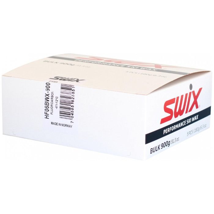 Парафин высокофтористый SWIX HF6BWX Black (-5°С -10°С) 5х180 г.