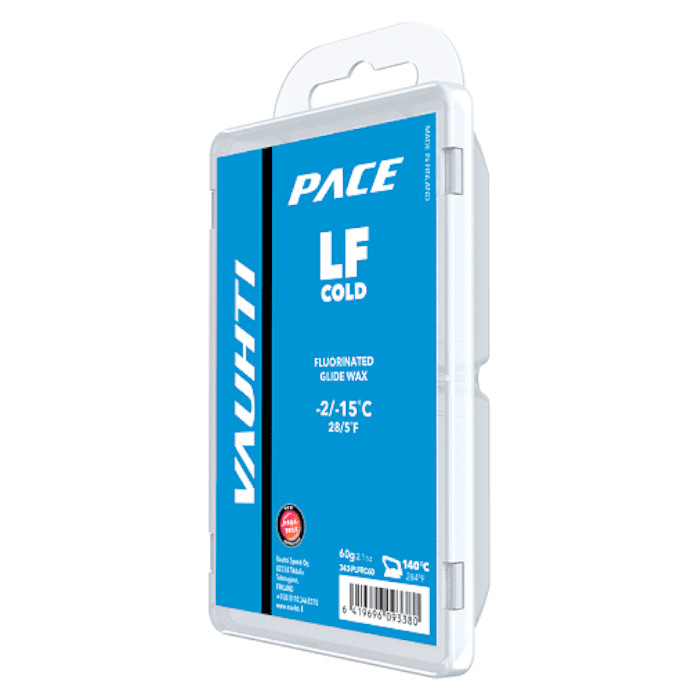 Парафин низкофтористый VAUHTI Pace LF Cold (-2°С -15°С) 60 г.