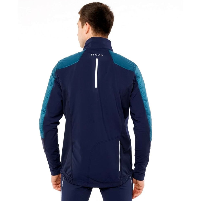 Куртка разминочная MOAX Tauri PRO Hybrid (синий/бирюзовый)