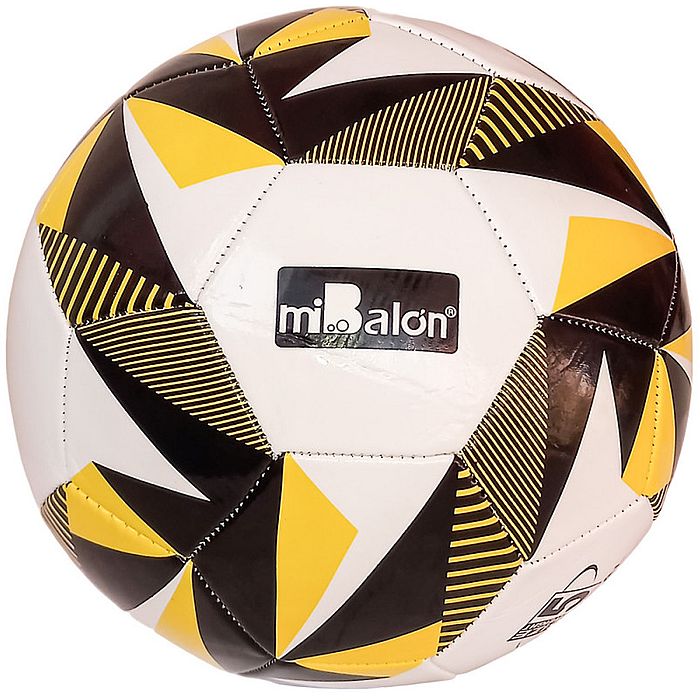 Мяч футбольный MIBALON (№5, 3-слоя  PVC 1.6, 280 гр) (коричневый/белый)