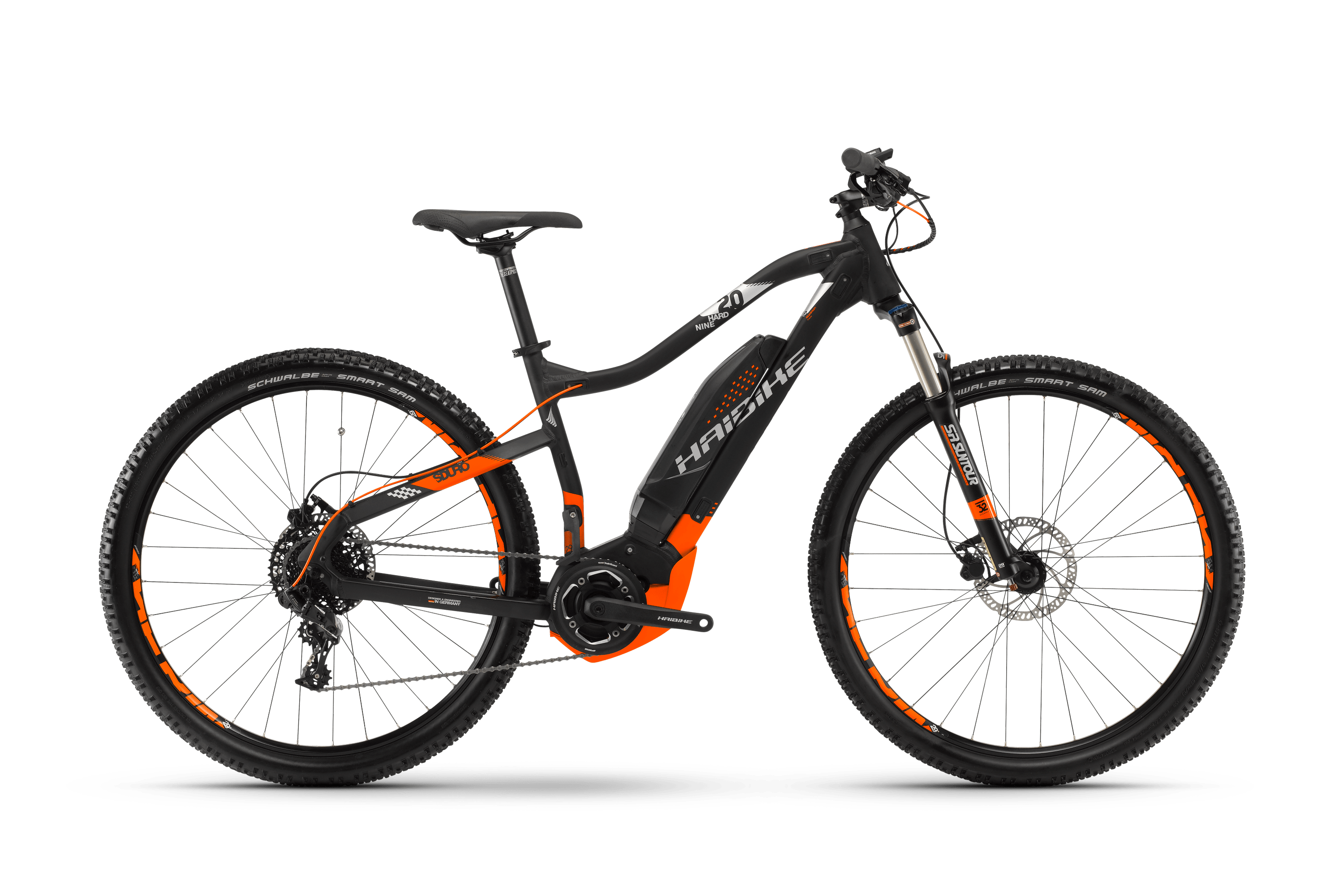 Электровелосипед HAIBIKE Sduro HardNine 2.0 400 Wh. (черно/красный) (2018)