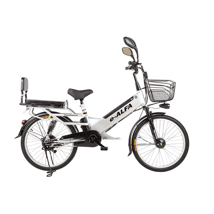 Электровелосипед ELTRECO  e-ALFA GL 500 Wh (серый) (2019)