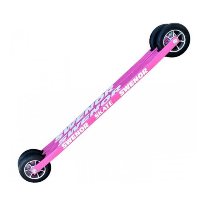 Лыжероллеры SWENOR Коньковые Skate 580 мм. (№ 2/средние) (розовый)