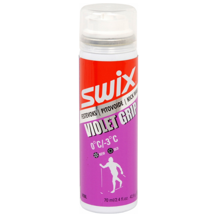 Мазь держания, жидкая SWIX Violet Liquid (аэрозоль, жидкая) (0°С -2°С) 70 ml.