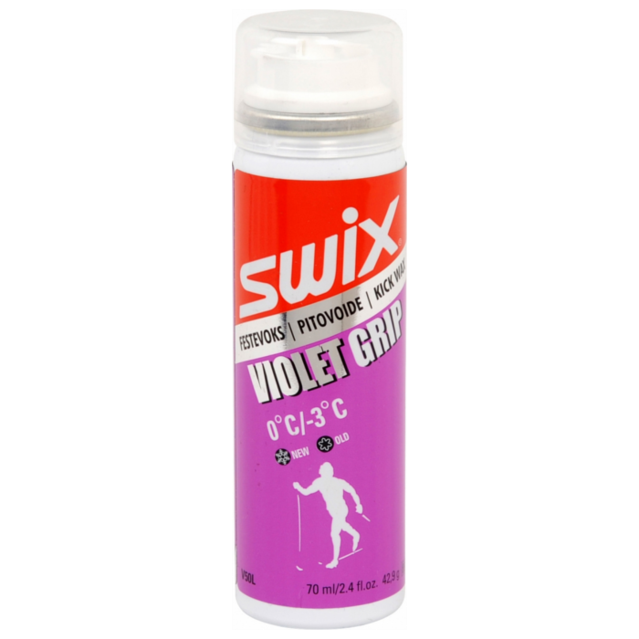 Мазь держания SWIX Violet Liquid (аэрозоль, жидкая) (0°С -2°С) 70 ml.