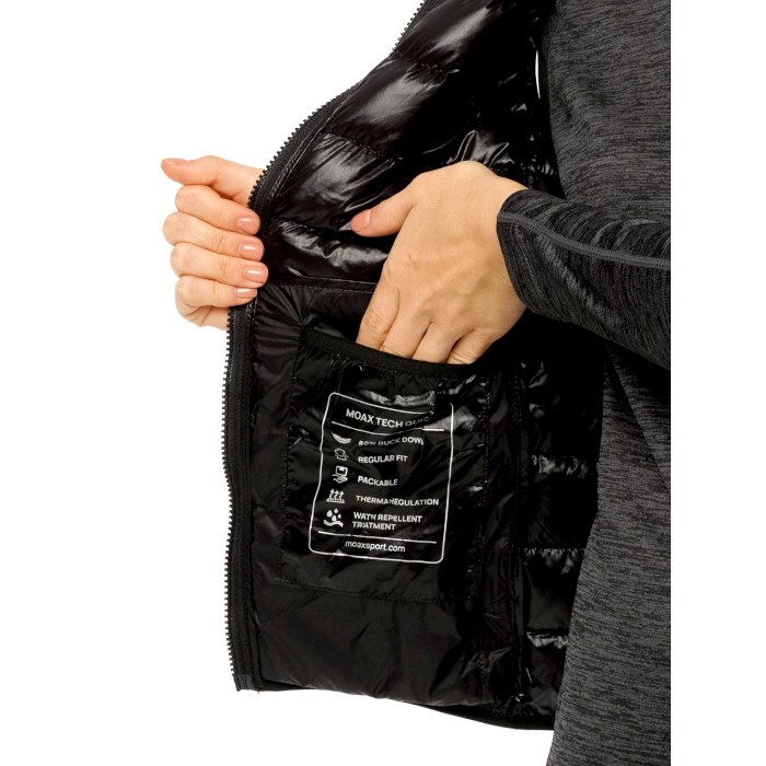 Жилет утепленный женский MOAX Igora Light Pack (черный)