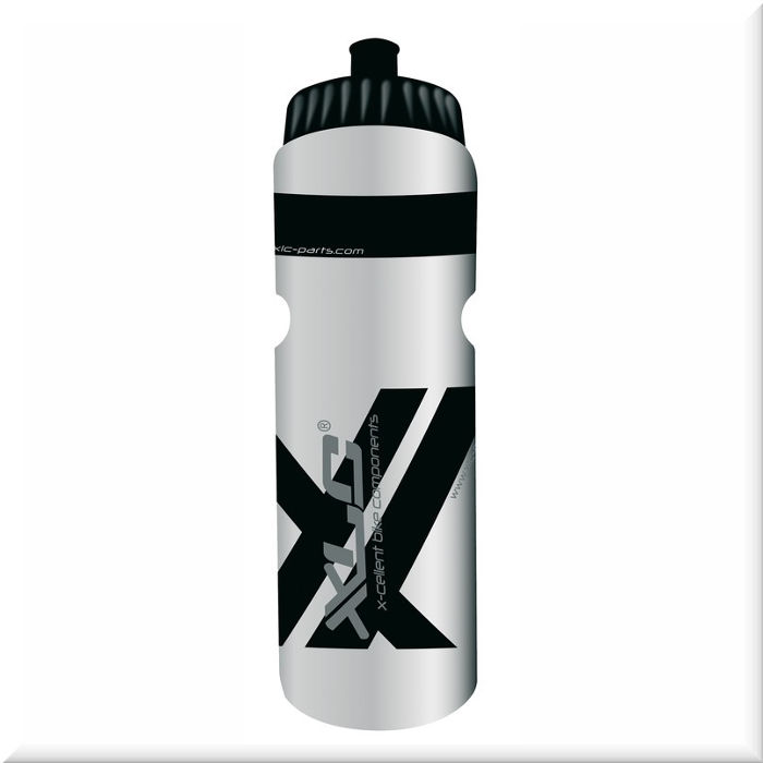 Фляги и держатели XLC Water bottle 750ml, transparent/black/grey WB-K02
