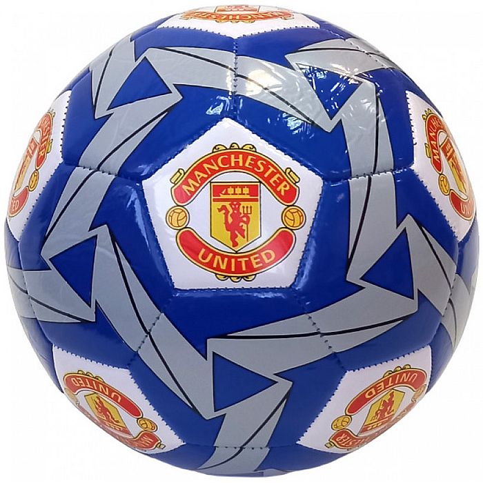 Мяч футбольный MEIK Man Utd (PVC 2,5 мм, 315 гр., маш. сш.) (синий/белый)
