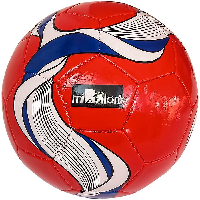 Мяч футбольный MIBALON (№5, 3-слоя  PVC 1.6, 280 гр) (красный)