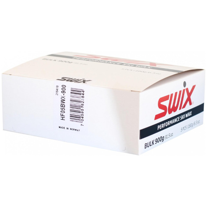 Парафин высокофтористый SWIX HF5BWX Black (-8°С -14°С) 5х180 г.