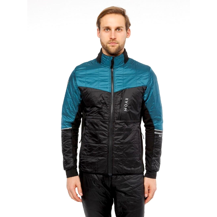Куртка разминочная MOAX Royal (черный/бирюзовый)