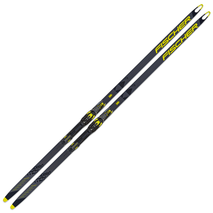 Лыжи беговые FISCHER Speedmax 3D SK Cold Stiff Hole IFP (черный/желтый)