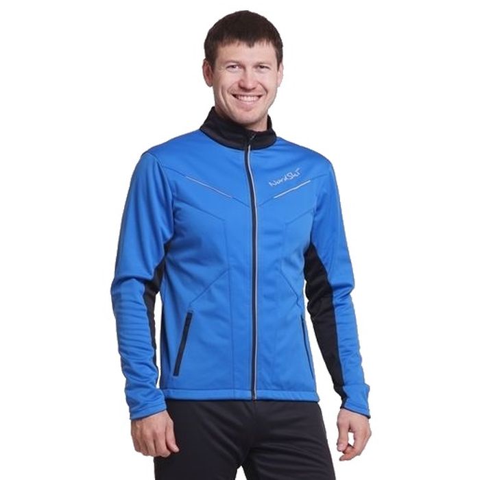 Куртка разминочная NORDSKI Premium (синий/черный)