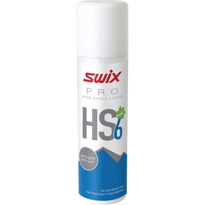 Парафин углеводородный, жидкий SWIX HS6 Blue (-4°С -12°С) 125 ml