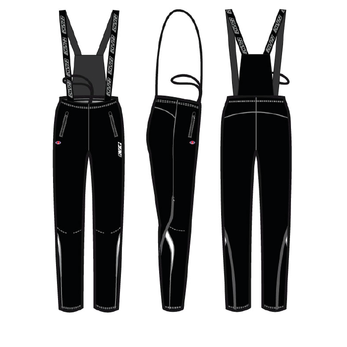 Брюки разминочные Jr. KV+ Cross (pro-wind-tech fabric) (черный)