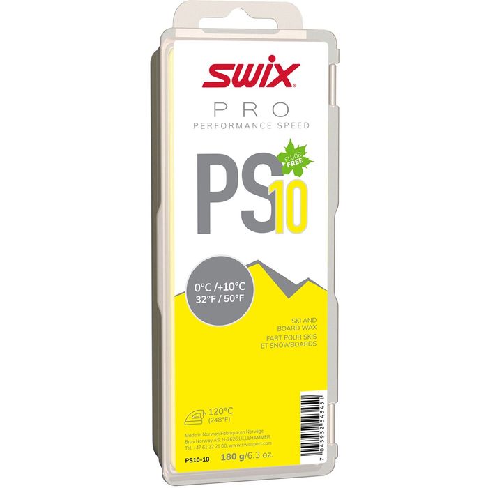 Парафин углеводородный SWIX PS10 Yellow (0°С +10°С) 180 г.