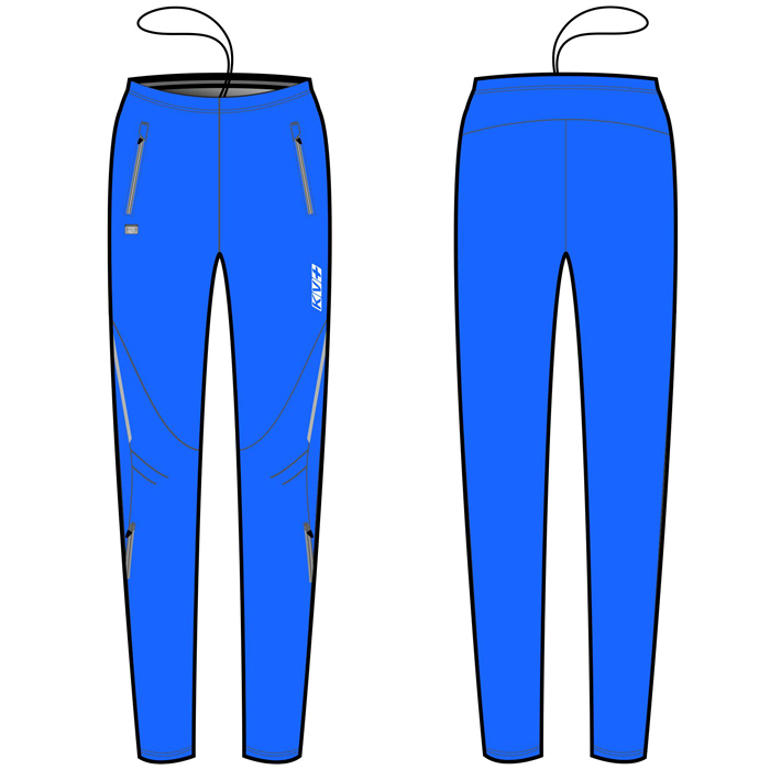 Брюки разминочные женские KV+ Tornado (голубой)