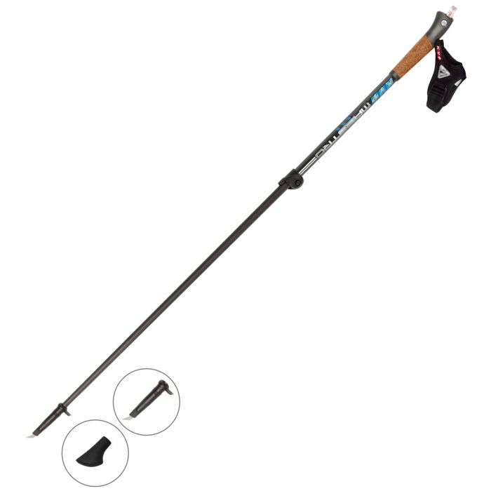 Палки для скандин. ходьбы KV+ (23W04C) MAESTRO 2 section telescope pole,max 125 cm (Карбон 80%) (чер