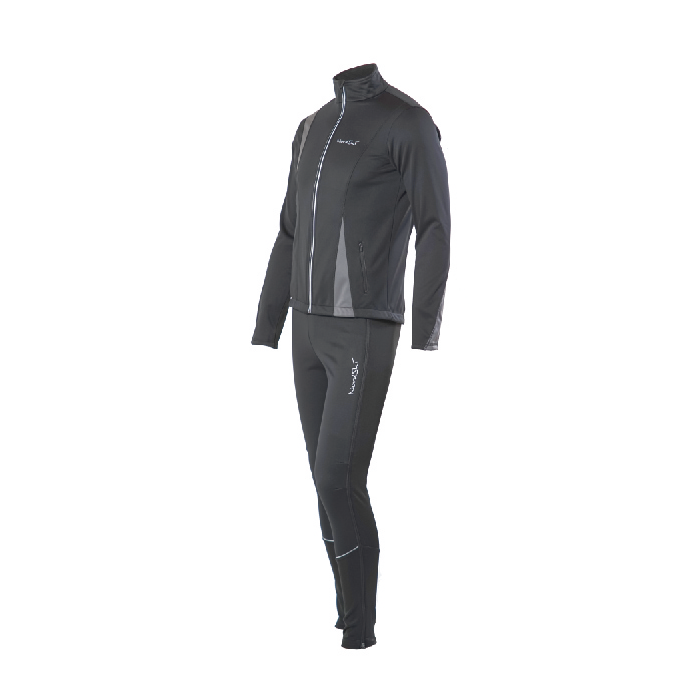 Костюм разминочный NORDSKI Active (черный/серый)