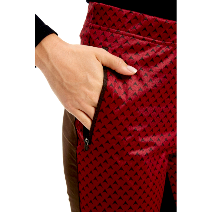 Брюки разминочные женские BIVIUM Баланс 2.0 (бордовый/коричневый)