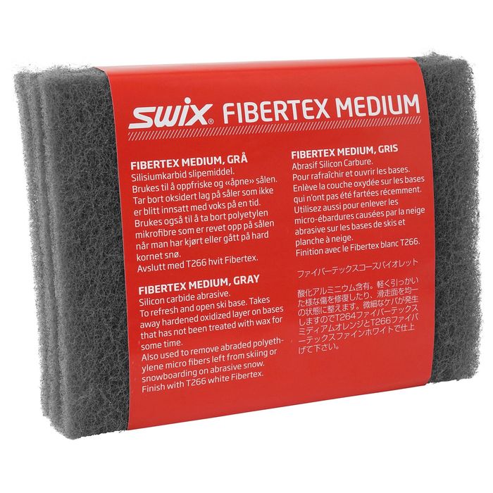 Фибертекс SWIX (T0264N) (мелкий абразив, серый, 3 листа 110х150 мм)