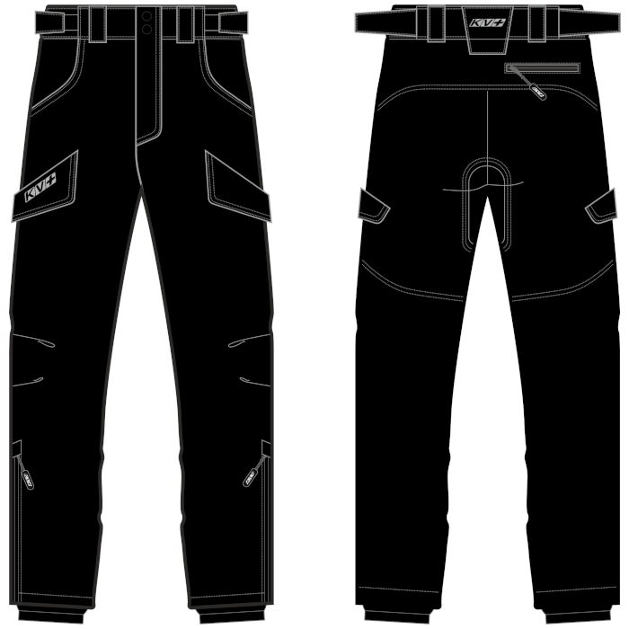 Брюки утепленные KV+ Dakota Pants Man (черный/темно-серый)