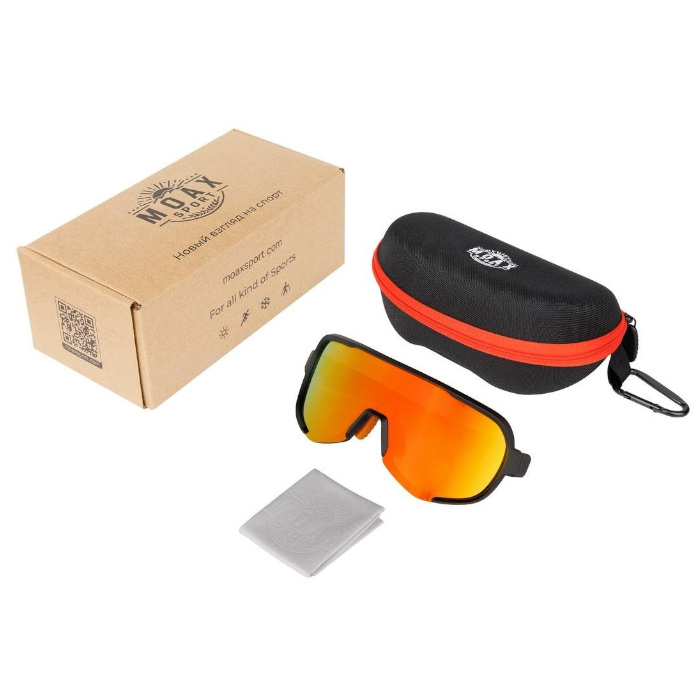 Очки спортивные MOAX Bowl (желтый/оранжевый)