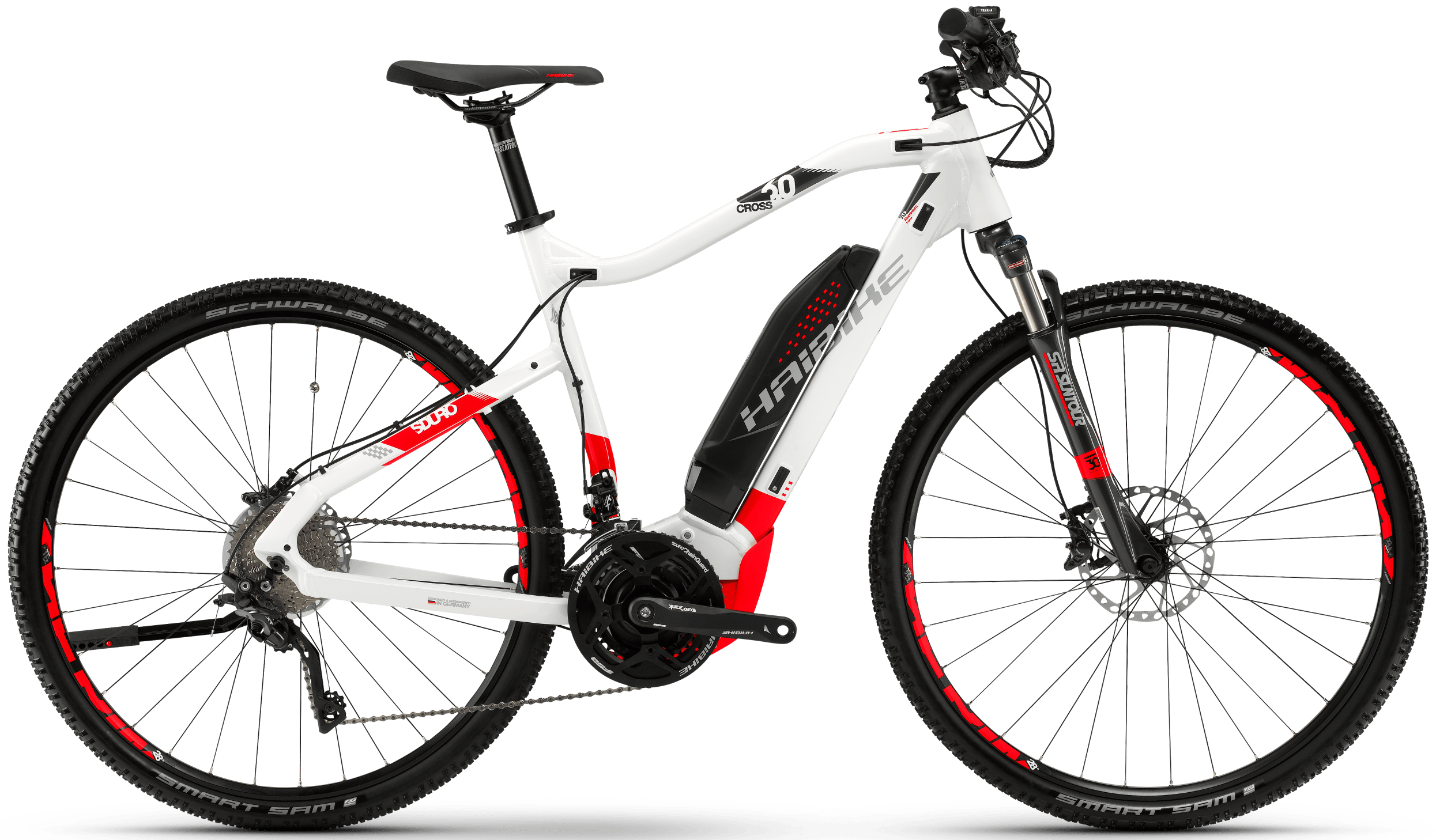 Электровелосипед HAIBIKE Sduro Cross 6.0 men 500 Wh. (белый) (2018)