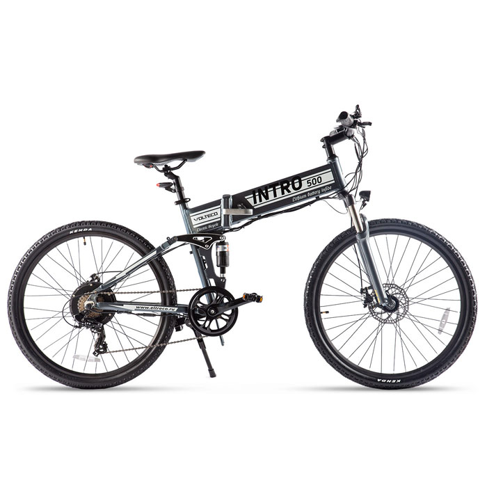 Электровелосипед VOLTECO INTRO 500 Wh (серый) (2019)