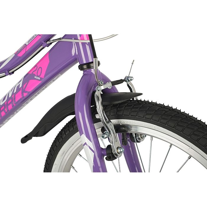 Велосипед NOVATRACK Alice 20&quot;, Steel, V-Brake, 6-Speed (фиолетовый) (2021)