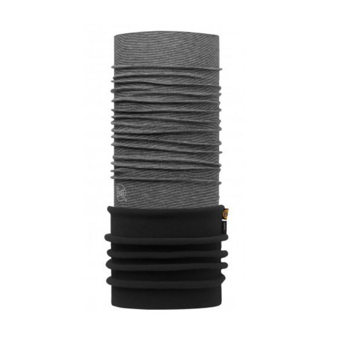 Бандана BUFF Polar Buff®Grey Stripes (черный/серый)