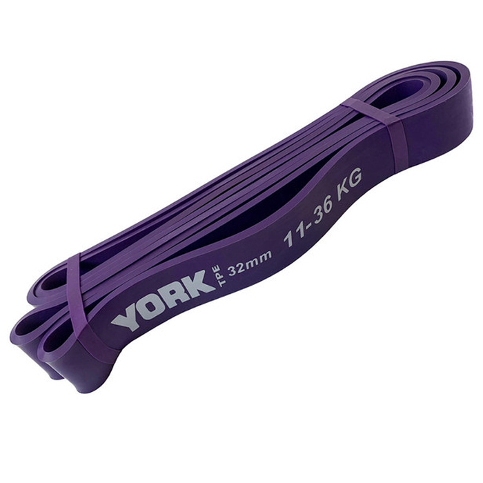 Эспандер SPORTEX Резиновая петля "York" TPR Crossfit 2080х4.5х32мм (фиолетовый)