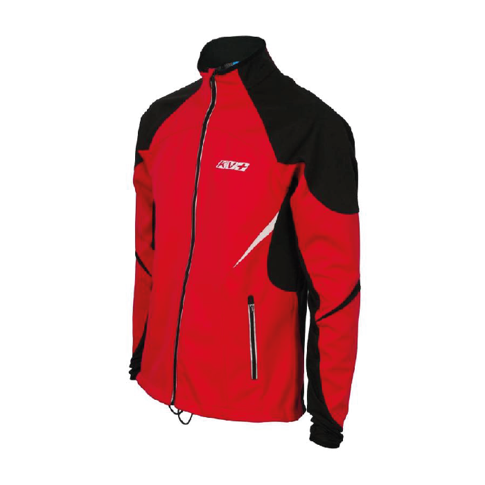 Куртка разминочная KV+ Lahti (pro-wind-tech fabric) (красный/черный)
