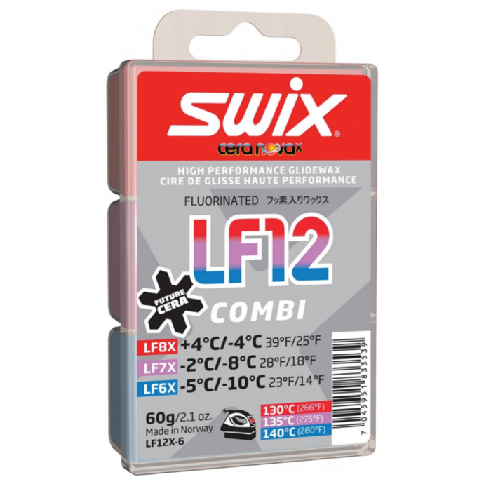 Парафин низкофтористый SWIX LF12X Combi (LF6X, LF7X, LF8X)  60 г.