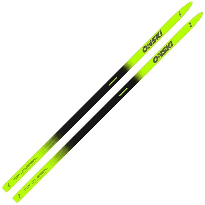 Лыжи беговые ONSKI Top Universal (черный/желтый)