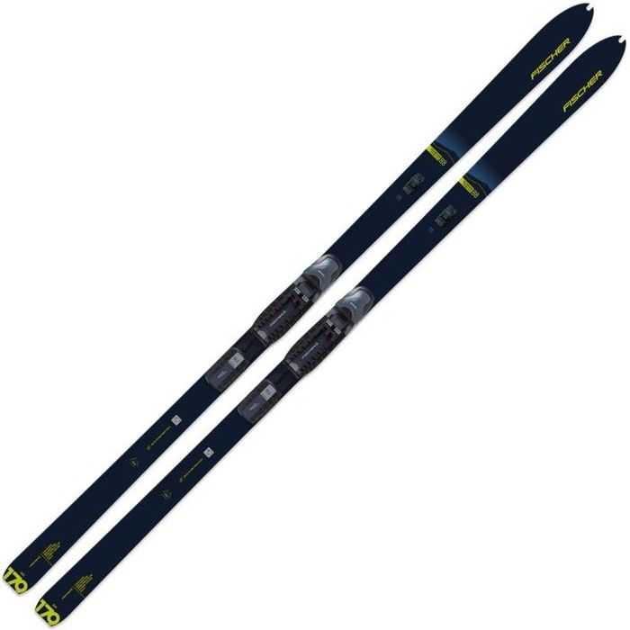 Лыжи беговые FISCHER Excursion 88 Crown/Dual Skin Xtralite (черный/желтый)