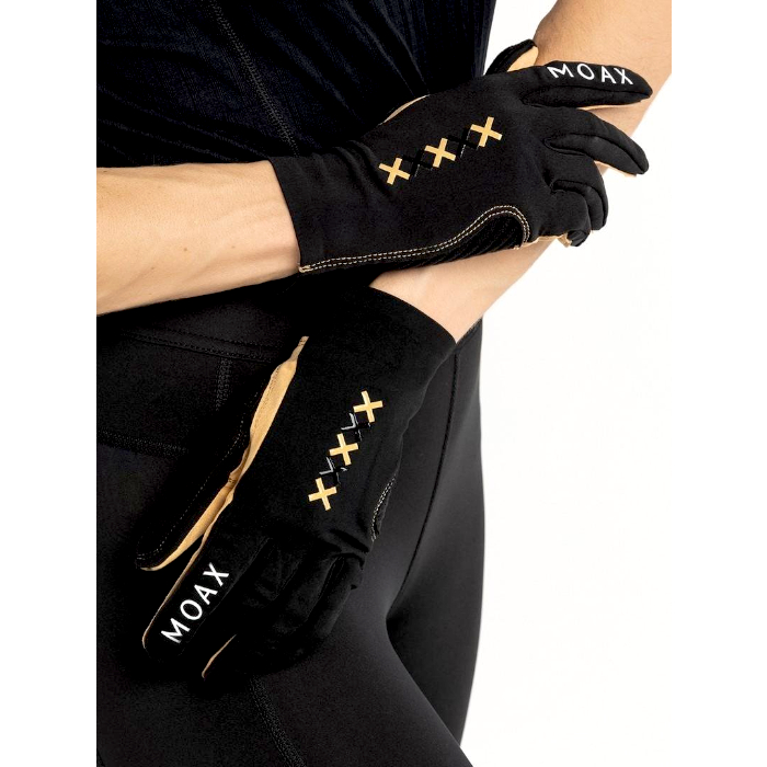 Перчатки лыжные MOAX Race Gold (черный)