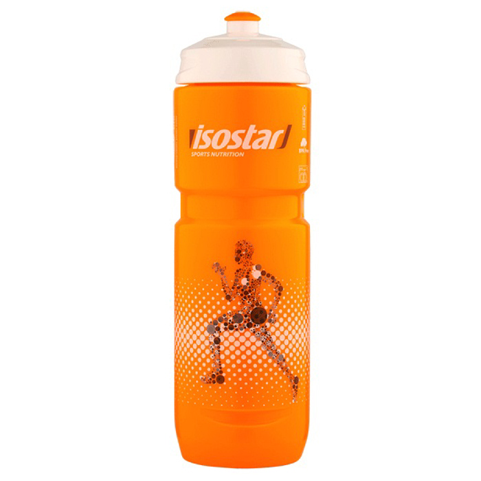 Фляга для питья ISOSTAR с клапаном (оранжевый/белый) 800 мл.
