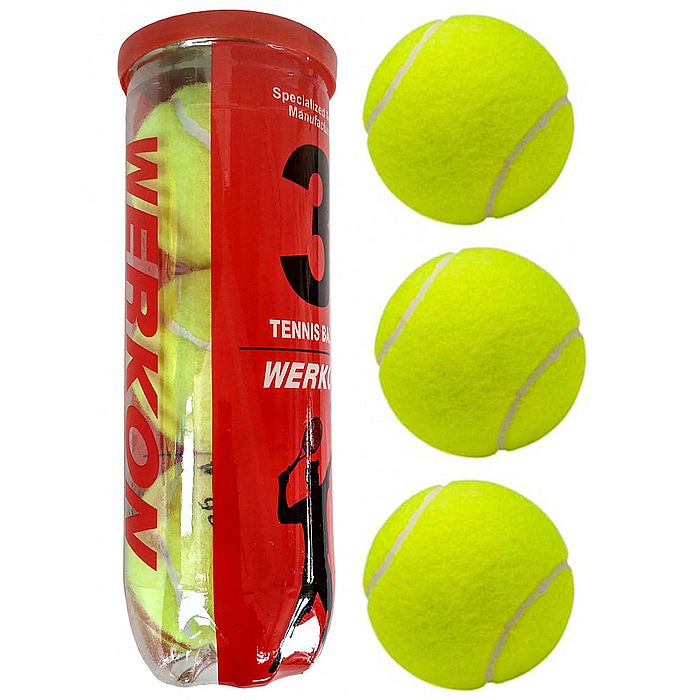 Мяч для тенниса SPORTEX 3 шт. в тубе (желтый)