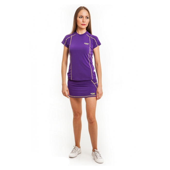 Одежда для бега RAY (ЛУЧ) Футболка Женская (4558) (фиолетовый)