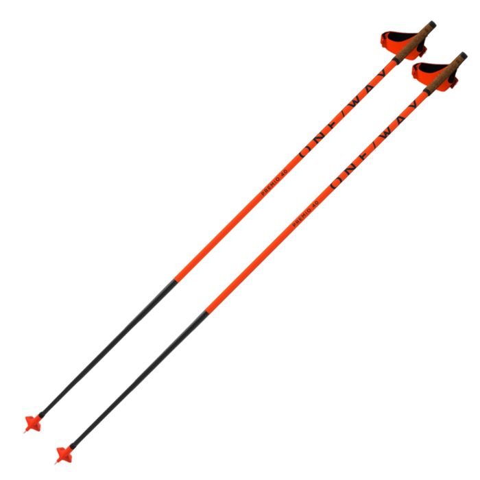 Лыжные палки ONEWAY (OZ40024) Premio 40 (Карбон 100%) (оранжевый)