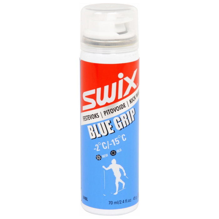Мазь держания, жидкая SWIX Blue Extra Liquid (аэрозоль, жидкая) (-2°С -15°С) 70 ml.