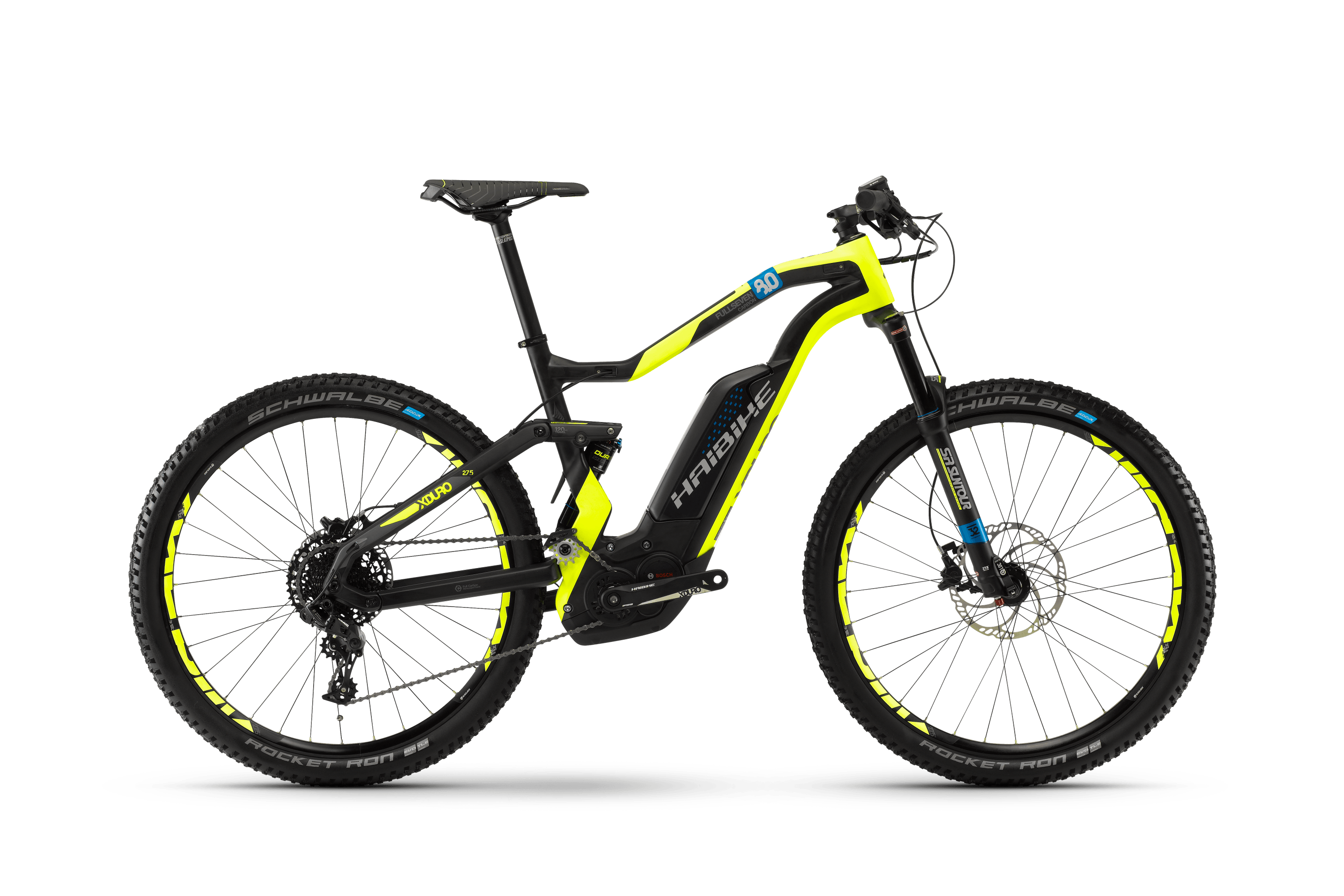 Электровелосипед HAIBIKE Xduro FullSeven Carbon 8.0 500 Wh. (черный) (2018)