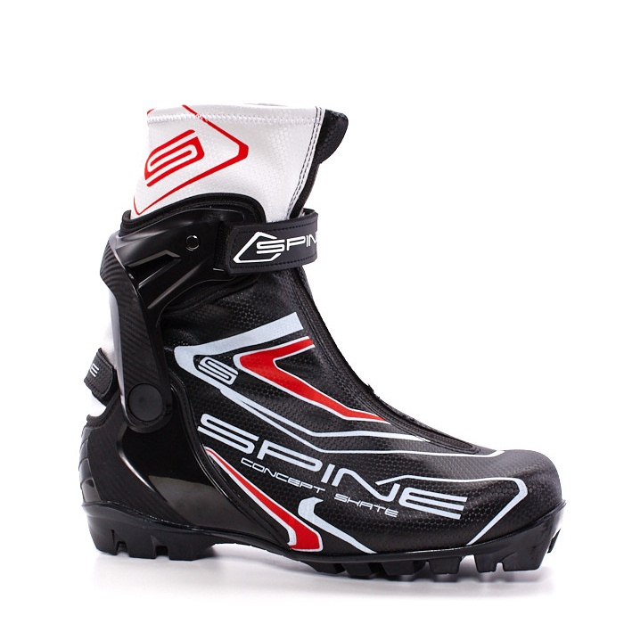 Лыжные ботинки SPINE SNS Concept Skate (496) (черно/белый)