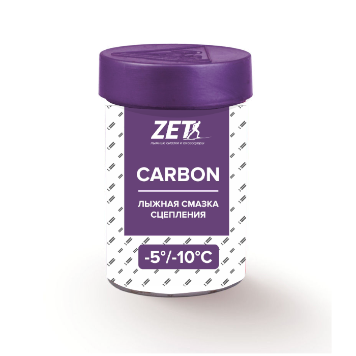 Мазь держания, твердая ZET Carbon Violet (-5°С -10°С) 30 г.