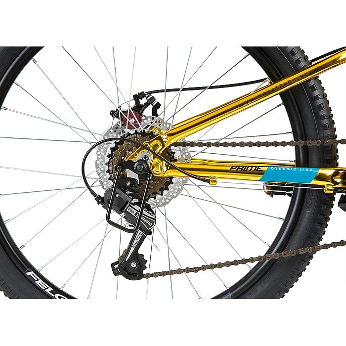 Велосипед NOVATRACK Prime 24&quot; Al, M-Disk Brake, 18-Speed (желтый) (2020)