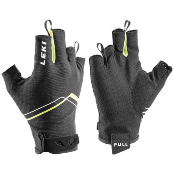 Перчатки для лыжероллеров LEKI Multi Breeze Short (черный/зеленый)