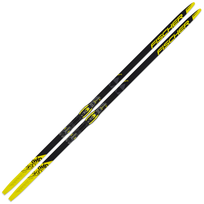 Лыжи беговые FISCHER Twin Skin Pro Stiff IFP (черный/желтый)