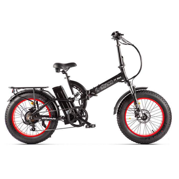 Электровелосипед ELTRECO TT Max 500 Wh (черный/красный) (2020)